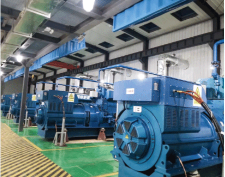 Proyecto de generación de energía de metano de carbón en la provincia de Guizhou -4X1500KW / 10.5KV alternadores HV de 6 polos