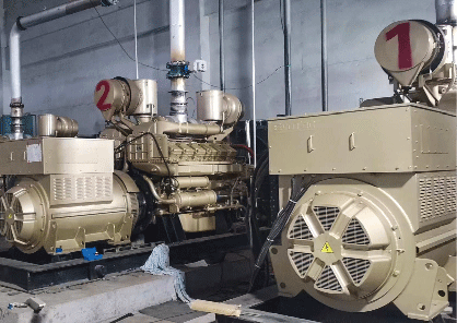 Proyecto de generación de energía de gas del noroeste del gas natural -3X 900KW / 10.5KV 1000RPM alternadores HV de 6 polos