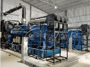 Proyecto de generación de energía a gas de PetroChina en la provincia de Xinjiang -2x1000KW / 10.5KV 1000RPM generadores HV