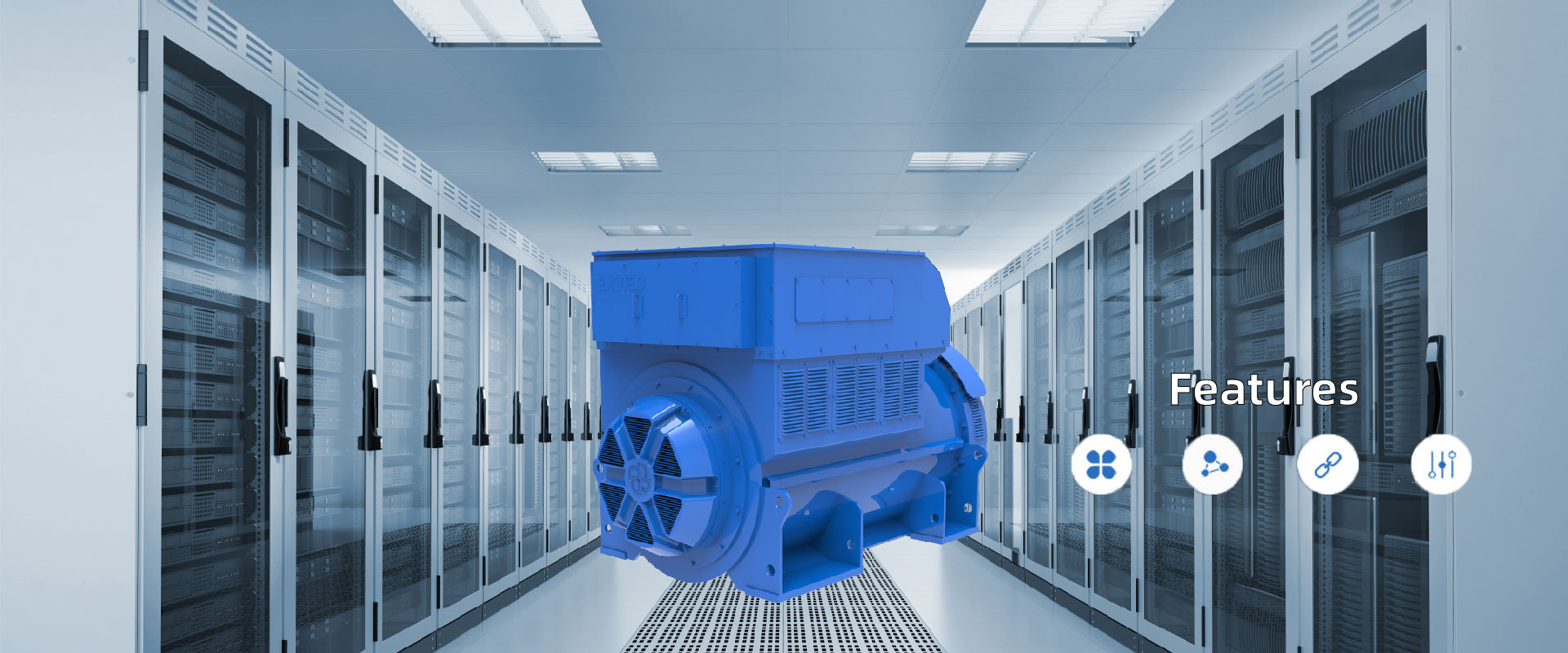 Dedicado a generadores de<br>alta tensión para centros de datos